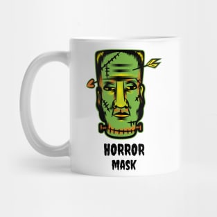 Halloween Mask, Horror Mask, Horror T-Shirt, Horror film, Halloween costume Short. Mug